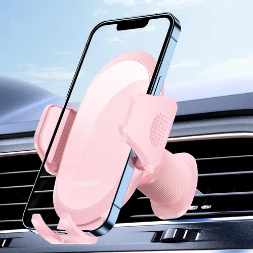 Miracase - Soportes para teléfono de tu coche con gancho de metal, soportes para teléfono de rejilla de ventilación, soporte para teléfono de coche,