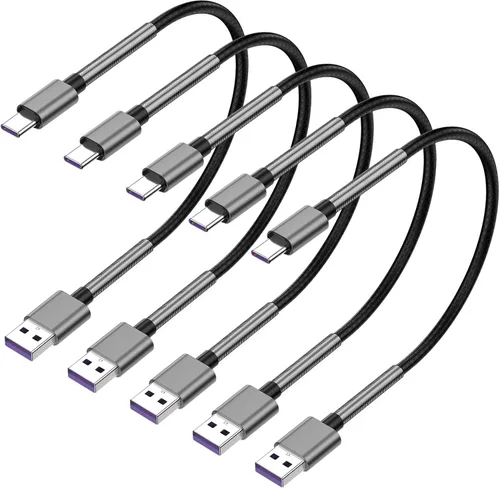 Miniatura 16 de CyvenSmart - Cargador compatible con Samsung Galaxy S10, S9, S8 Plus (3 A, carga rápida), 3 unidades de cable TPE USB C de 6 pies / 1.82 m., USB A