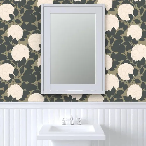 Miniatura 9 de Papel tapiz para despegar y pegar, flores vintage, floral, naturaleza, neutro, rosa, jardín, peonías botánicas, papel tapiz extraíble personalizado