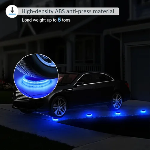 Miniatura 5 de Luces solares para cubierta al aire libre, impermeables, luces de paso al aire libre, panel solar, luces solares ABS anti-presión, luces solares Azul