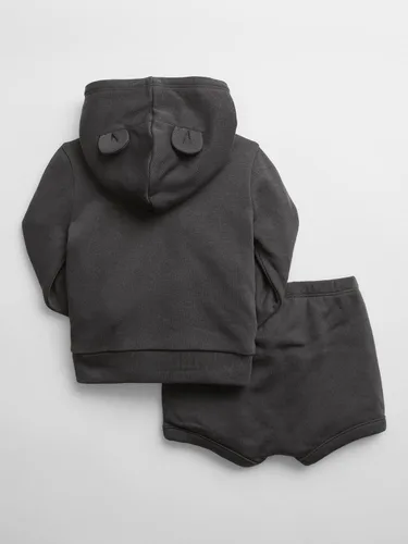 Miniatura 2 de GAP Conjunto de sudadera con capucha y pantalón corto para bebé niño