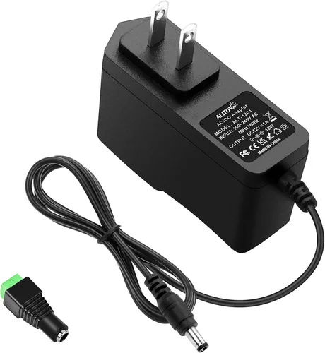ALITOVE Fuente de alimentación DC 12V 1A 12W Adaptador de CA 100~240V 50-60hz a 12 voltios 1Amp 0.5A Transformador DC 12V Cable de alimentación 5.5