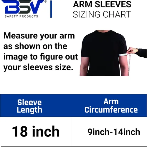 BSV - Mangas de protección para brazo de Kevlar con orificio para el pulgar, resistentes a cortes, arañazos, mordeduras y calor, unisex, 18 Verde