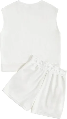 Miniatura 5 de Verdusa Conjunto de 2 piezas para mujer con manga casquillo y pantalón corto