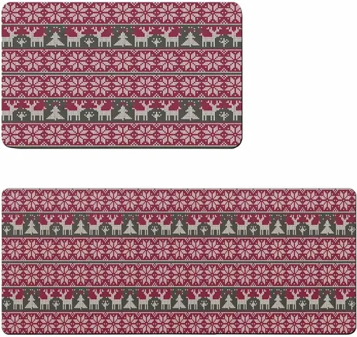 Tapete de baño rojo de Navidad para bañera, antideslizante, de secado rápido y absorbente, tierra de diatomeas, fregadero de ducha, lavable, tapete