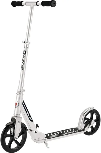 Razor A5 DLX Patinete para niños de 8 años en adelante - Ruedas de uretano de 8", plegable, manubrio anti-traqueteo, para ciclistas de hasta 220 lbs