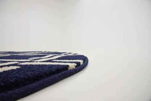 Miniatura 92 de Unique Loom Trellis Collection - Alfombra geométrica moderna azul marino (9 pies x 12 pies)
