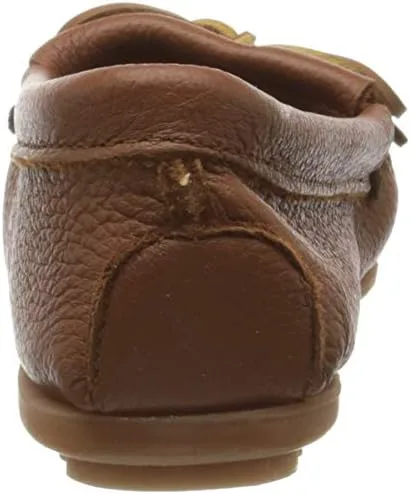 Miniatura 3 de Minnetonka Mocasines suaves de piel de ciervo para mujer, Negro