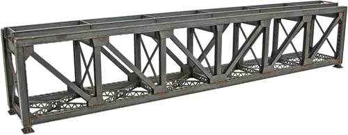 Miniatura 21 de Walthers Cornerstone Serie Kit Caballete de Escala HO con Puente de Viga de Cubierta de Acero