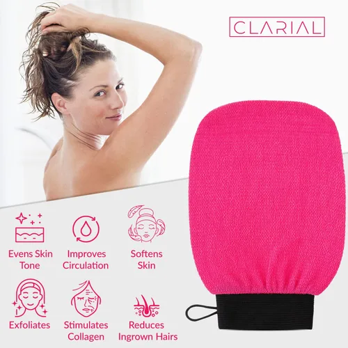 Miniatura 3 de Exfoliante corporal para uso en baño y ducha, exfoliante facial y exfoliante corporal, removedor de piel muerta, guante exfoliante para hombres