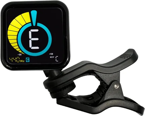 Miniatura 11 de KLIQ UberTuner, afinador profesional de clip para guitarra, bajo, ukelele, violín, mandolina, banjo y todos los instrumentos, afinación cromática