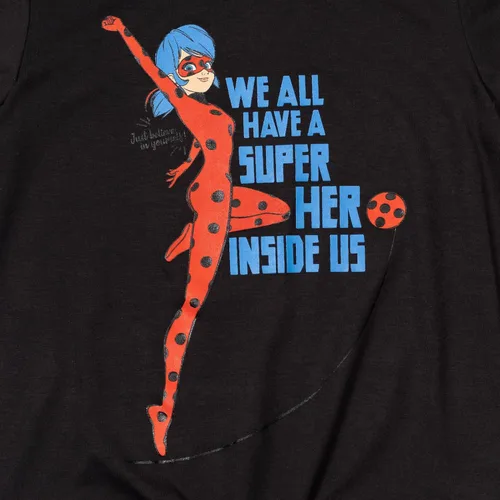 Miniatura 6 de Miraculous Ladybug - Conjunto de camiseta y pantalones cortos con diseño de nudos para niñas