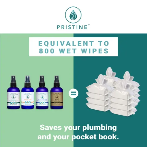 Miniatura 2 de Pristine Spray de papel higiénico Como se ve en Shark Tank, paquete múltiple de 4 onzas, original, menta refrescante, rústico, ámbar de coco