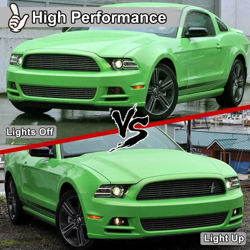 Miniatura 2 de Nixon Offroad Juego de luces antiniebla para Ford Mustang 2013 2014 con bombillas halógenas + kit de arnés de cableado + interruptor universal +