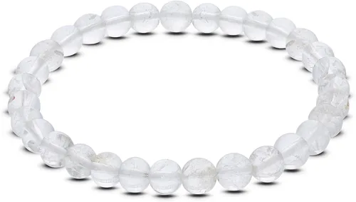Miniatura 78 de Gem Avenue Handmade Round Bead Stretch Bracelet Unisex Natural Stone Beaded Jewelry for Men & Women, Elastic Wristband for Daily Wear