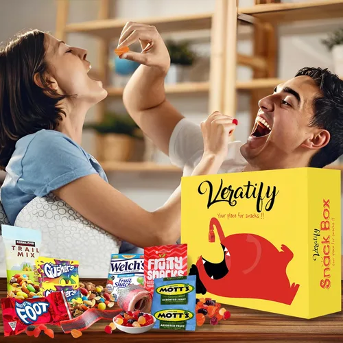 Miniatura 9 de Caja de aperitivos variada, cesta de regalo de surtido (84 unidades) Paquete de regalo variado perfecto para hombres, mujeres, adultos, oficina