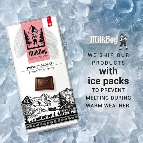 Miniatura 3 de Milkboy Swiss Extra Dark Chocolates - 85% cacao, fabricado en Suiza, sin lácteos, vegano, sin gluten, sin OMG, kosher, de cultivo sostenible