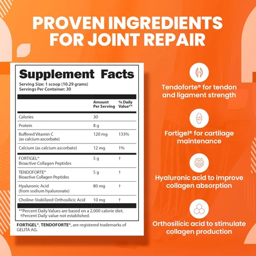 Miniatura 3 de SaltWrap Síntesis de colágeno: péptidos de colágeno para articulaciones con Fortigel, Tendoforte, el mejor colágeno en polvo para tendones