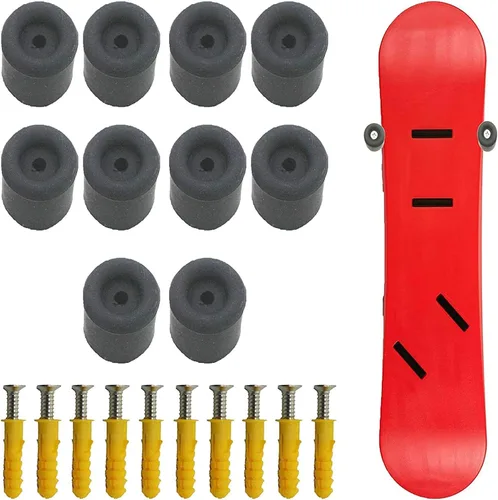 Soporte de pared para snowboard, estante de almacenamiento de esquí, diseño flotante invisible, capacidad para 5 tablas, se adapta a cualquier esquí