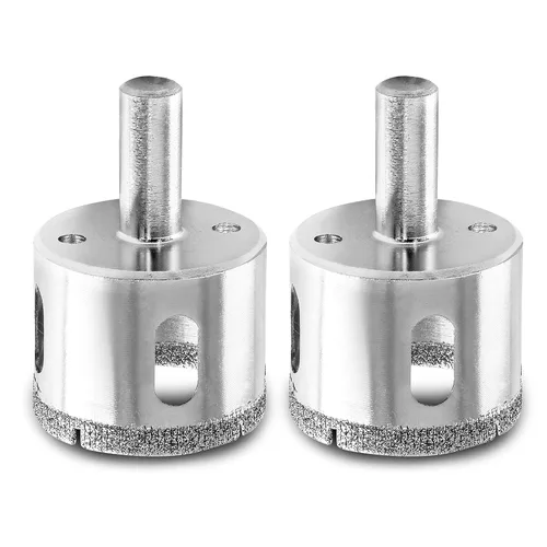 Miniatura 22 de Luomorgo Sierra de agujero de diamante de 35mm/1 3/8 Pulgadas, brocas de diamante de 1.1 pulgadas de profundidad de corte para vidrio, cerámica