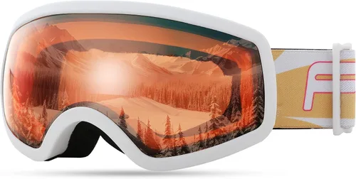Miniatura 10 de FEISEDY Gafas de esquí para niños, gafas de snowboard para niños y niñas, jóvenes, OTG anti niebla protección UV gafas de nieve B0019