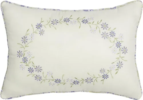 Miniatura 3 de 028828369024 - Colcha tamaño King, color marfil/lila