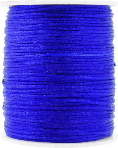 Miniatura 29 de Mandala Crafts Cordón de Satén de Nailon 2mm Cordón Rattail Champagne - 100 Yardas Cordón de Nailon Chino para Nudos Cordón de Seda Cola de Rata