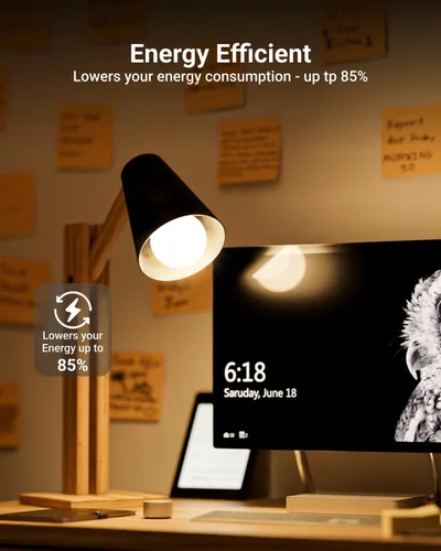 Miniatura 4 de Sunco - Paquete de 10 bombillas LED A15, equivalente a 60 W, 800 lúmenes, bombilla regulable para electrodomésticos y ventilador de techo, 3000 K