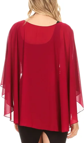 Miniatura 2 de Sakkas Anya - Abrigo de gasa suave para mujer, para boda, dama de honor, bolero