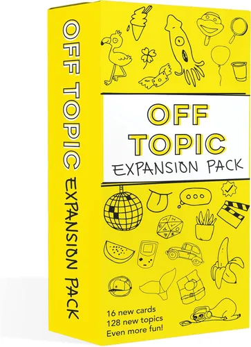 OFF TOPIC Paquete de expansión de juego de fiesta para adultos, 128 nuevos temas para el divertido juego de mesa y cartas para la noche de juegos en