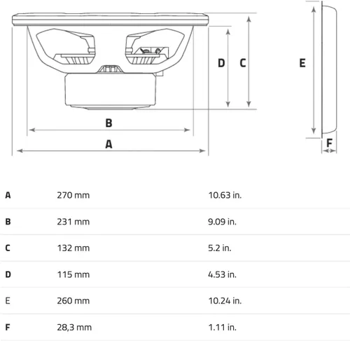 Miniatura 11 de HERTZ Cento Series CS-250-S4 Subwoofer SVC RMS de 4 ohmios de 10" (250 mm) 300 vatios