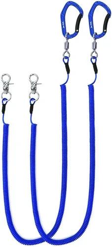 Miniatura 24 de HERCULES M4 Fishing Lanyard, Fishing Pole Tether, Kayak Paddle Leash, Heavy Duty Retractable Coiled Lanyard for Fishing, Rods, Pliers, Boating