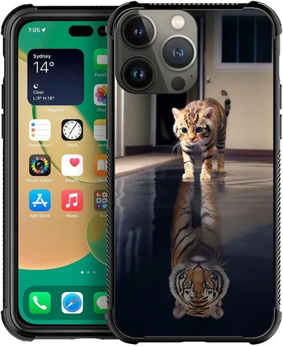 Miniatura 40 de CARLOCA Funda compatible con iPhone 11 Pro Max, patrón de carretera del desierto naranja alienígena, ultra protección, a prueba de golpes