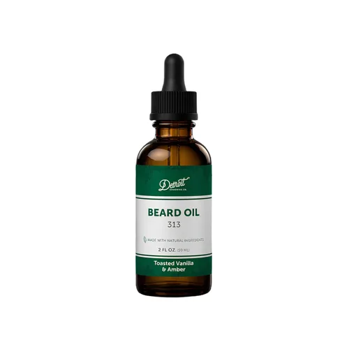 Miniatura 25 de Detroit Grooming Co. Aceite para barba Fórmula hidratante y nutritiva con vitamina E Cereza y tabaco • Traverse City (1 oz)