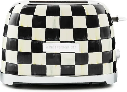 Miniatura 12 de MACKENZIE-CHILDS Tostadora de 2 Rebanadas, Tostadora Decorativa para Cocina, Azul y Blanco de Royal Check
