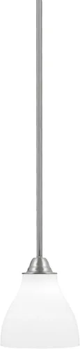 Miniatura 151 de Toltec Lighting Paramount - Mini colgante de 1 luz en acabado negro mate con cristal de arte perla de 7 pulgadas y estilo negro