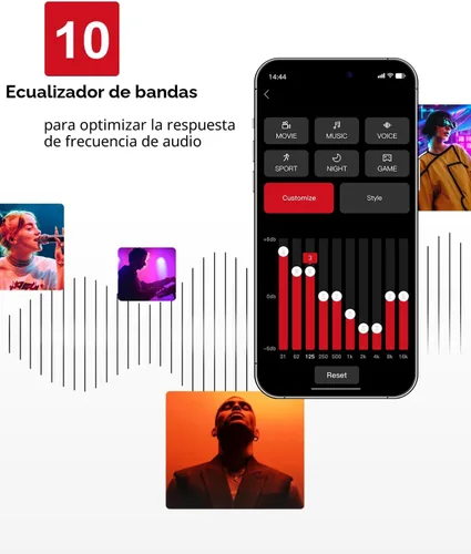 Miniatura 4 de ULTIMEA Barra de sonido de 5.1 canales con subwoofer, sistema de sonido envolvente virtual de cine en casa para TV, barra de sonido con control por