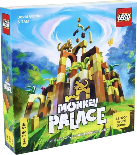 Dotted Games Monkey Palace: Un Juego de Mesa de Lego - ¡Construye Tu Camino a la Victoria Ladrillo por Ladrillo! Divertido Juego Familiar de