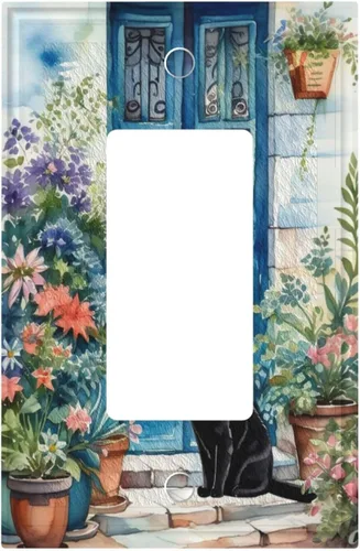 Miniatura 92 de Decorativo Arte Interruptor de Luz Cubiertas de Pintura al óleo Estilo Flores Placa de Pared de Interruptor de Interruptor Decorativo Placa