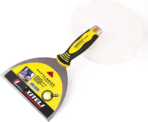 Miniatura 2 de Paquete de 6 espátulas de masilla, cuchillos de masilla de 6 pulgadas con mango ergonómico de plástico para pegar pintura, pared, azulejos