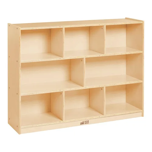 Miniatura 13 de ECR4Kids Gabinete de almacenamiento móvil de 8 compartimentos, primaria, muebles de aula, gris desgastado
