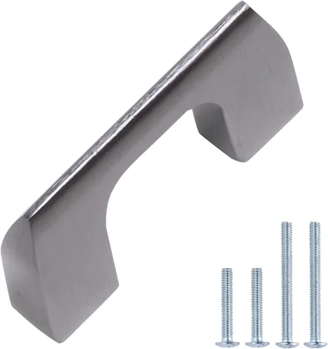 Paquete de 10 manijas de metal de pistola con agujero central de 1-1/4 pulgadas | Perillas de metal sólido para gabinetes de baño y decoración del