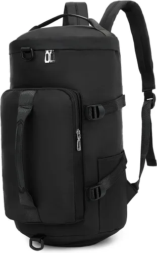 Bolsa de gimnasio para mujer, mochila de lona impermeable, bolsa deportiva con compartimento para zapatos, mochila de mano para viajes, yoga,