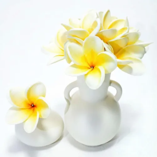 Miniatura 31 de Regalos de Cumpleaños para Mujeres 8pcs Flores Rosa Claro PU Tacto Real Flores Regalos para Mujeres para Navidad Flores Artificiales para Bricolaje