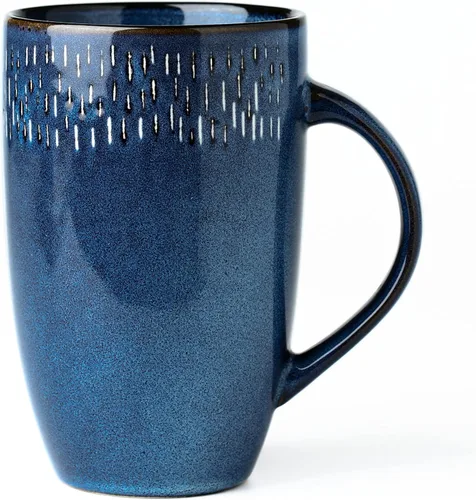 Tazas de cerámica grande de 21 oz, Tazas extra grandes para té y café, diseño de asa grande, taza de café grande para oficina y hogar, apta para