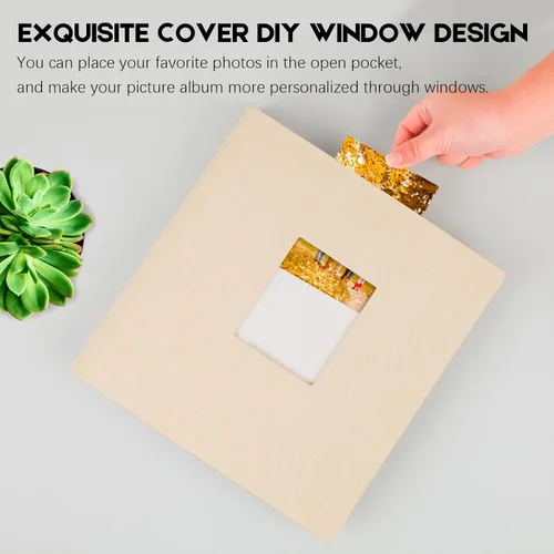 Miniatura 8 de Aevdor - Álbum de fotos 5x7 con 240 bolsillos y espacio para escribir, álbum de fotos de gran capacidad 5x7 con capacidad para 240 fotos, libro