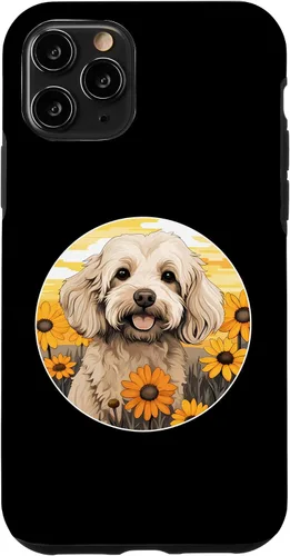 Miniatura 10 de iPhone 15 Cute Cockapoo in Spring Flower Garden Colorful Puppy Dog Case