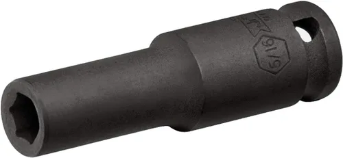 Miniatura 6 de Jetech Enchufe de impacto profundo de 3/8 de pulgada de 1/2 pulgada, acero de aleación de molibdeno cromado tratado térmicamente, diseño de 6