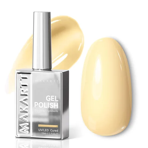 Miniatura 15 de Makartt Esmalte de uñas de gel Jelly Bright Nude de 0.5 fl oz (0.5 fl oz), sin hema, neutro, nude, efecto translúcido, efecto translúcido, remojar