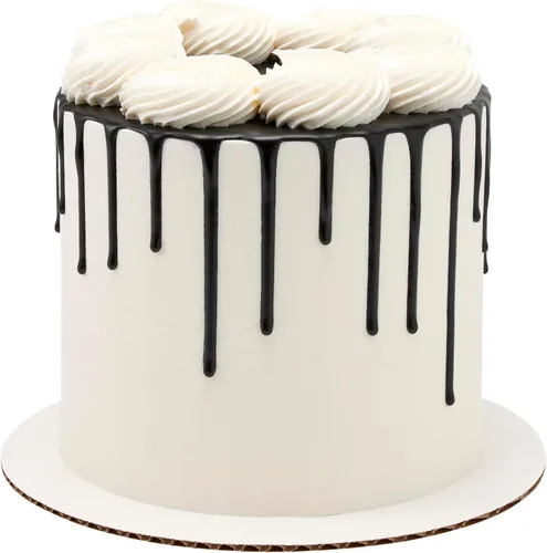 Miniatura 10 de DecoPac Goteo de pastel, color negro, sabor a vainilla, chocolate mate, 6.35 onzas